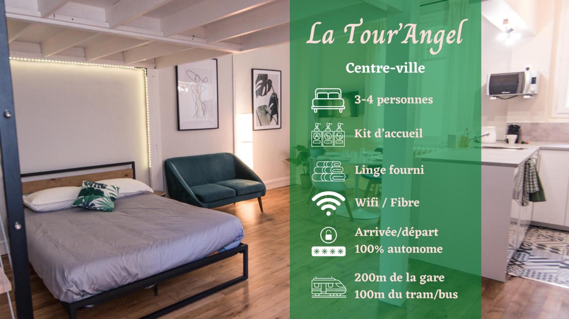 Apartamento Hypercentre - Gare - La Tour'Angel Tours Exterior foto